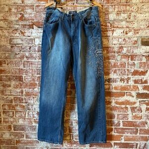 Echo untld heavy embroidered jeans